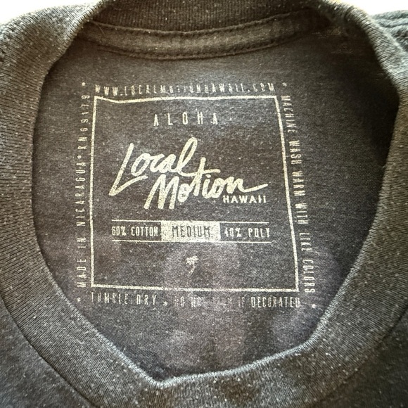 LOCAL MOTION Hawaii Party Wave Tee Shirt Men M Medium - Picture 5 of 6